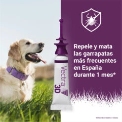Pipetas 3D Solución Spot-On Para Perros De 25-40kg -Suministros Para Perros 05 vectra Repele Mata Garrapatas 63bd477c2f363