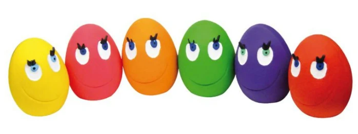 Bote Juguetes Latex Huevos 24 Unidades 1 Bote Juguetes Latex Huevos 24 Unidades