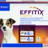 Virbac Pipetas Effitix Spot On Antiparasitario Para Perros De 4 A 10 Kg (67mg/600mg)