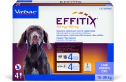 Virbac Pipetas Effitix Spot On Antiparasitario Para Perros De 10 A 20 Kg (134mg/1200mg)