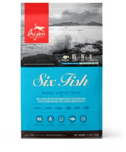 Orijen Six Fish 15 Orijen Six Fish -Suministros Para Perros 123262 064992183127 orijen dry 6 fish dog 11 4 kg front 5