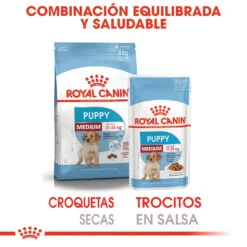 ROYAL CANIN Pack 10 Medium Puppy -Suministros Para Perros 161956 6 5