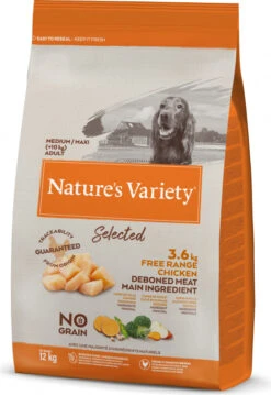 Nature's Variety Selected Medium Maxi Free Range Chicken -Suministros Para Perros 174708 8410650232058 2