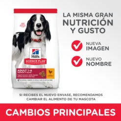 Hill's Science Plan Adult Medium Pollo -Suministros Para Perros 188703 52742025742 5 3