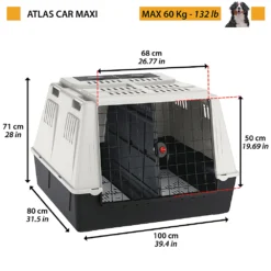 FERPLAST Transportín Atlas Car Gris 21 FERPLAST Transportín Atlas Car Gris -Suministros Para Perros 2 0190013618 1800x1800 63fc89bcbd8c1