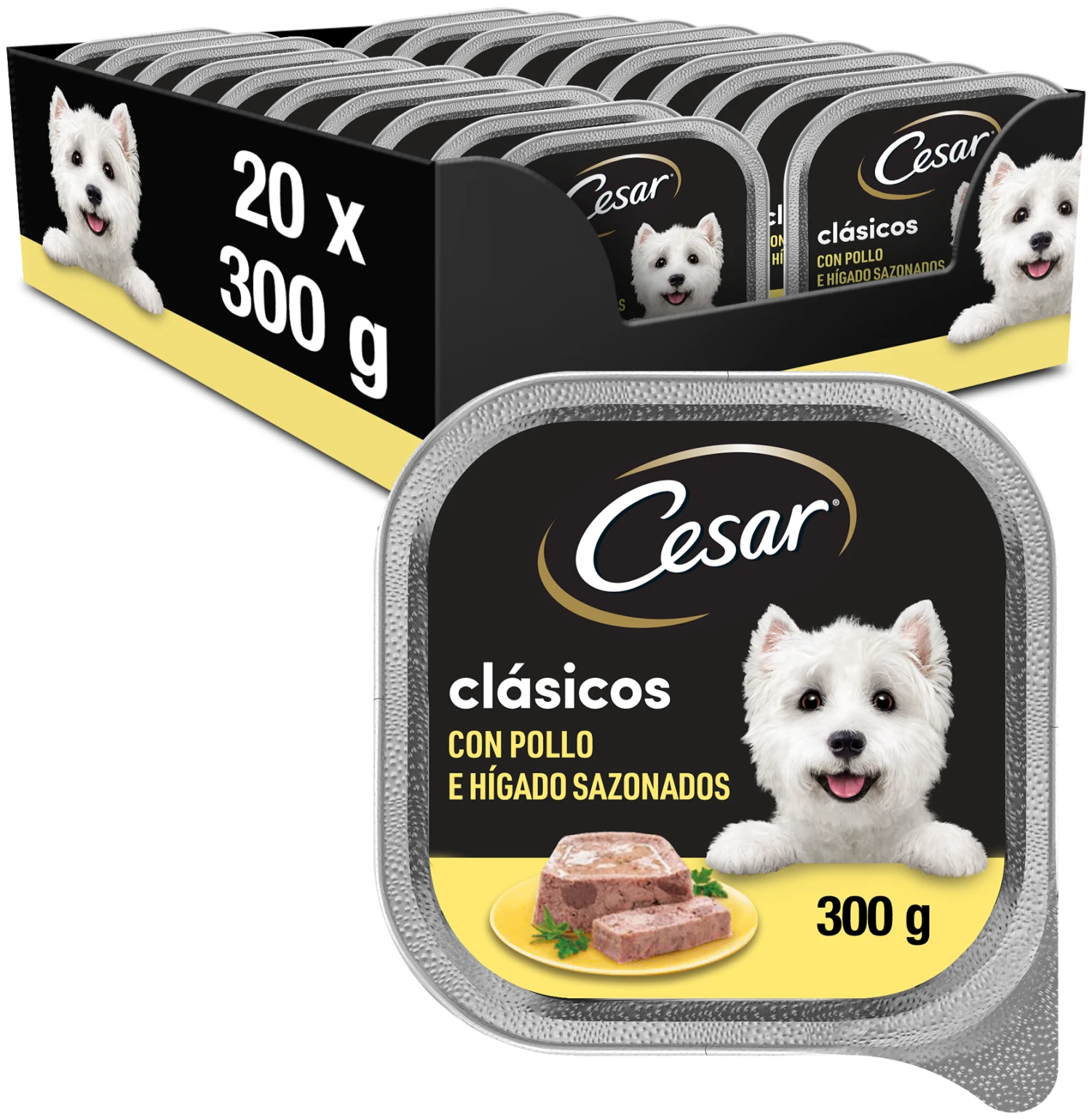 Pack 20 Comida Húmeda Para Perros Tarrina Sabor Pollo E Hígado 1 Pack 20 Comida Húmeda Para Perros Tarrina Sabor Pollo E Hígado