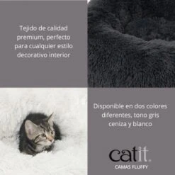 Catit Cama Fluffy Blanca 6 Catit Cama Fluffy Blanca -Suministros Para Perros 208519 camas fluffy catit 3 2