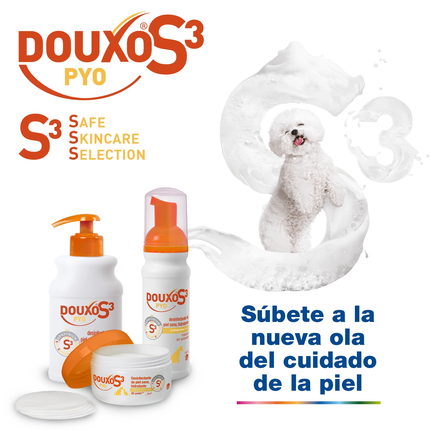 Douxo Pyo Pads Discos De Algodón Para Perros Y Gatos 5 Douxo Pyo Pads Discos De Algodón Para Perros Y Gatos - Imagen 5