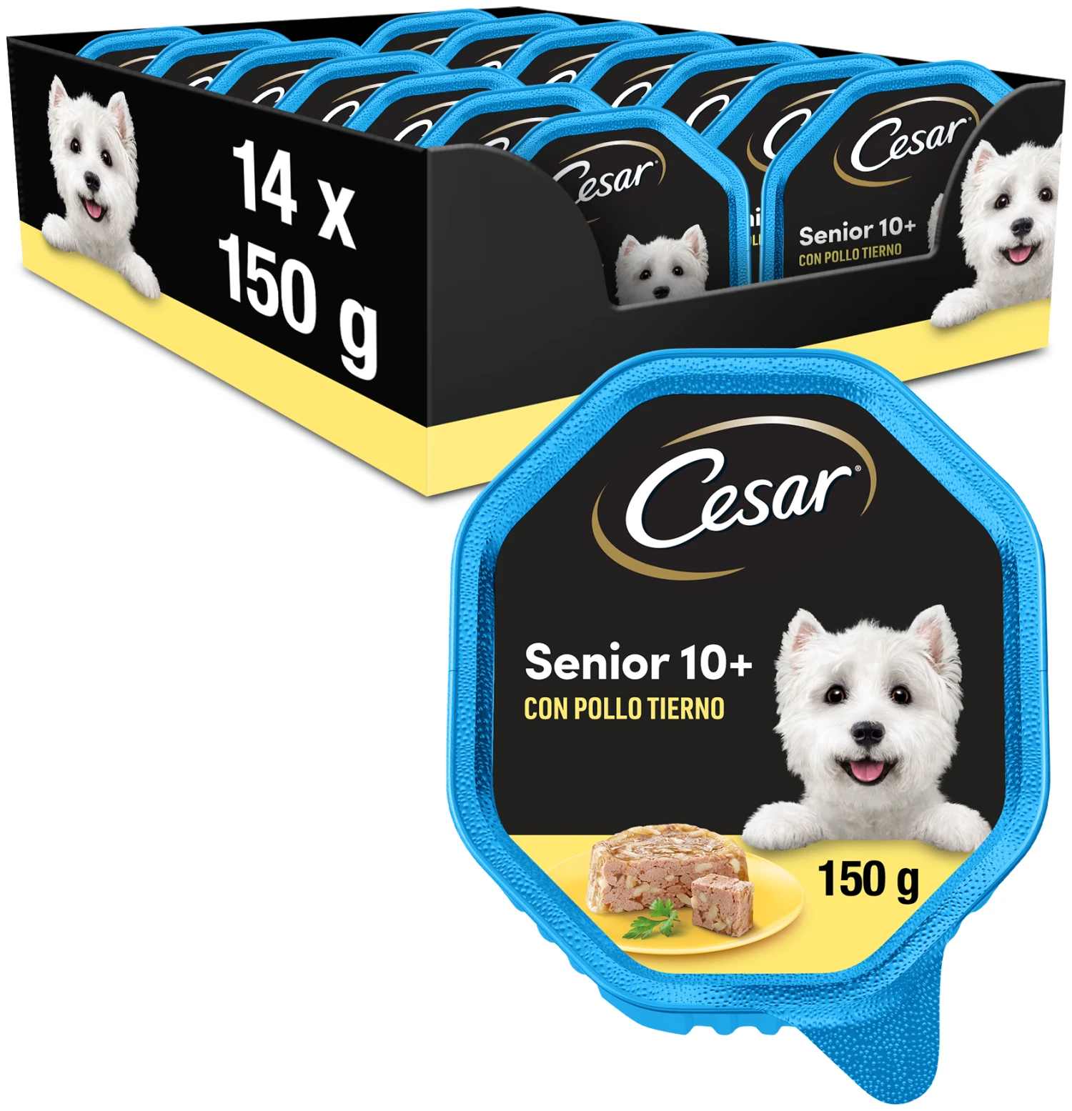 Pack 14 Comida Húmeda Para Perros Senior En Paté Con Pollo Y Arroz Tarrina 1 Pack 14 Comida Húmeda Para Perros Senior En Paté Con Pollo Y Arroz Tarrina