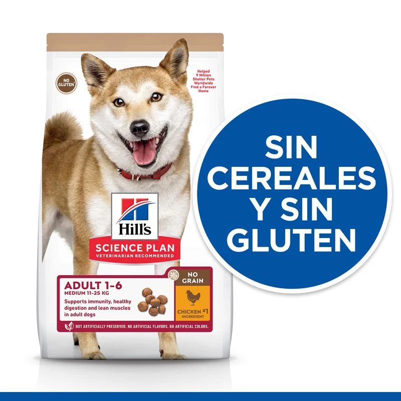 Hill's Science Plan Perro Adult No Grain Pollo 2 Hill's Science Plan Perro Adult No Grain Pollo - Imagen 2