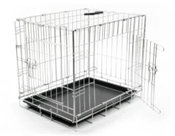 Jaula Metálica Plegable 2 Puertas 123 X 77 X 83Cm