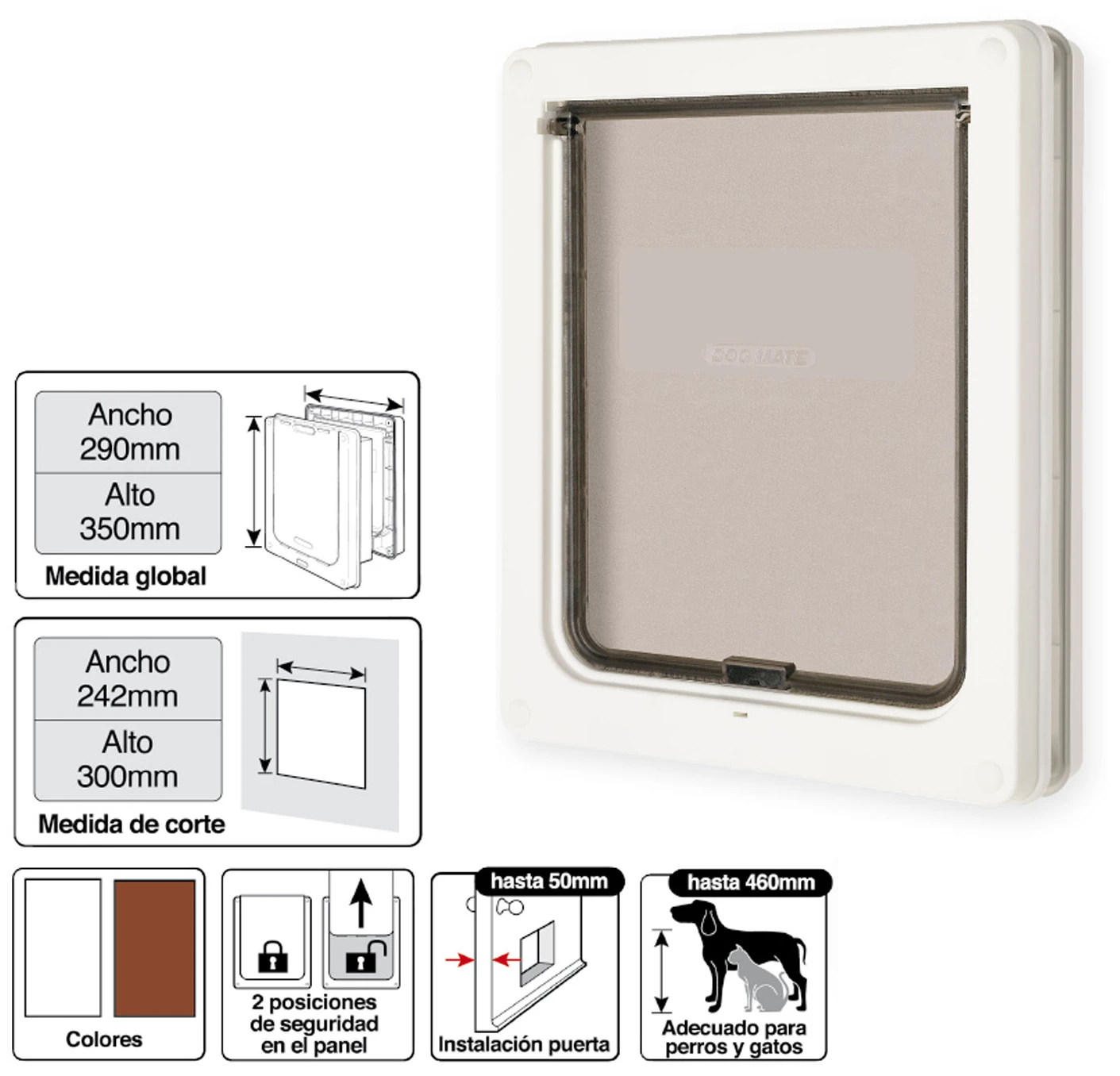 PET MATE Dog Mate Puerta Para Perros 2 PET MATE Dog Mate Puerta Para Perros - Imagen 2