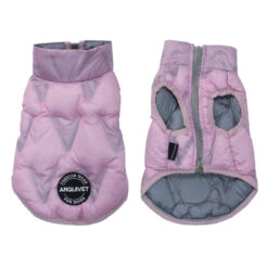 Chaleco Acolchado Reversible Rosa-Gris Claro Feroe -Suministros Para Perros 8435117872509 3