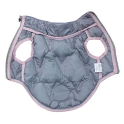 Chaleco Acolchado Reversible Rosa-Gris Claro Feroe -Suministros Para Perros 8435117872509 4