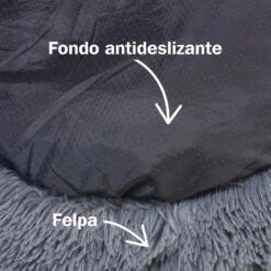 Cama Redonda Suave Gris Oscuro 6 Cama Redonda Suave Gris Oscuro -Suministros Para Perros 8435117892514 3