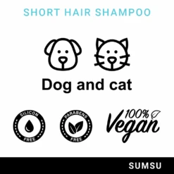 Champú Pelo Corto -Suministros Para Perros 8435431592015 short hair shampoo info1 62137bf403658