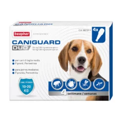 BEAPHAR Pipeta Caniguard Duo Solución Spot-On Para Perros De 10-20 Kg (134 Mg/1200 Mg)