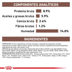 ROYAL CANIN Comida Húmeda Gastro Intestinal Canine 13 ROYAL CANIN Comida Húmeda Gastro Intestinal Canine -Suministros Para Perros COMPOSICION 62fcc278e623f