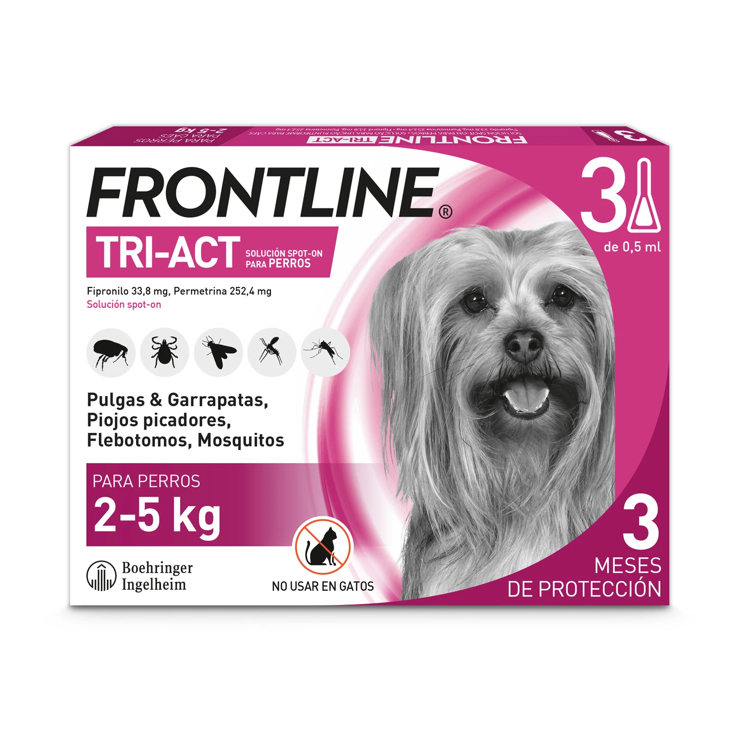 Frontline Pipetas Tri-Act Solució Spot-On Para Perros De 2-5 Kg 1 Frontline Pipetas Tri-Act Solució Spot-On Para Perros De 2-5 Kg
