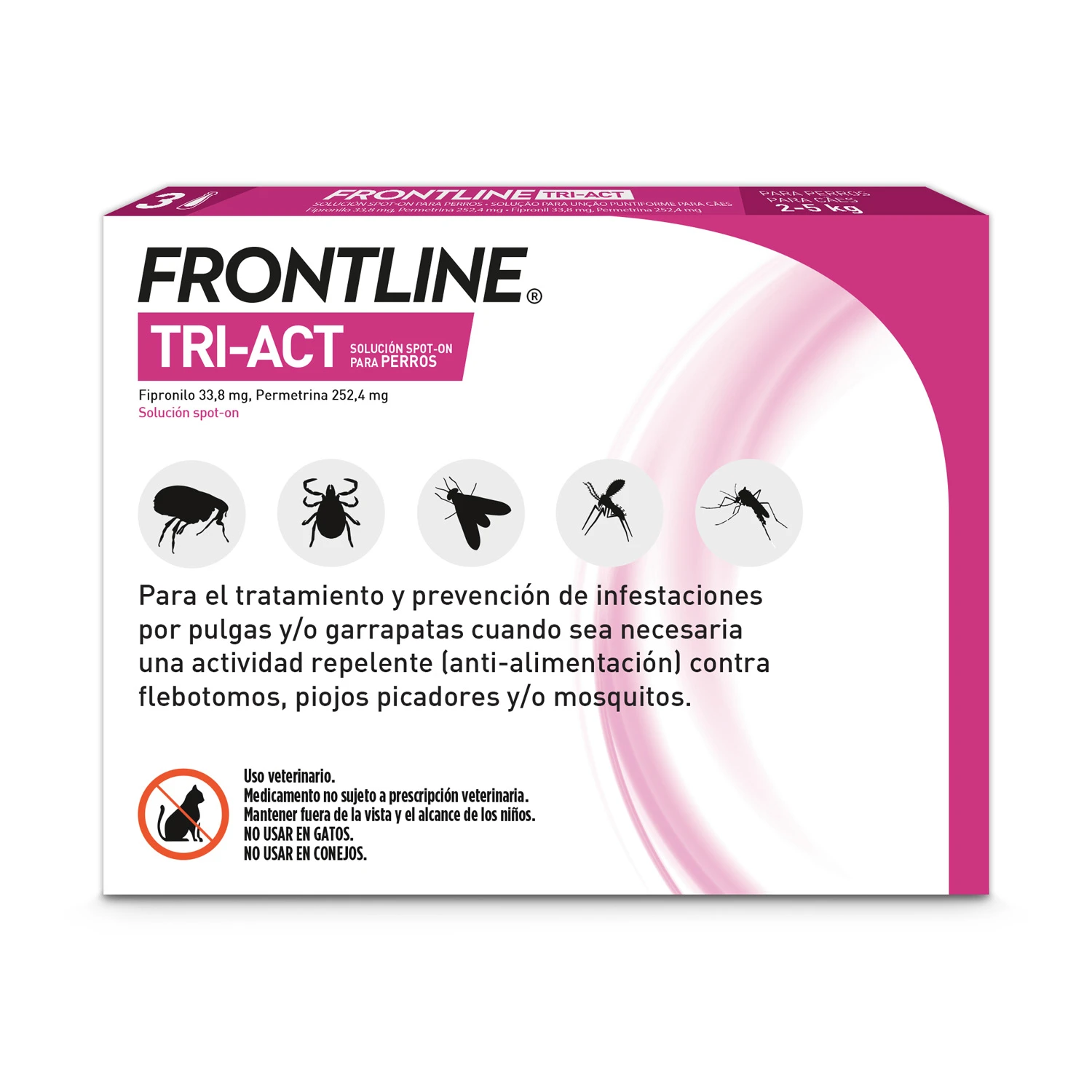 Frontline Pipetas Tri-Act Solució Spot-On Para Perros De 2-5 Kg 2 Frontline Pipetas Tri-Act Solució Spot-On Para Perros De 2-5 Kg - Imagen 2