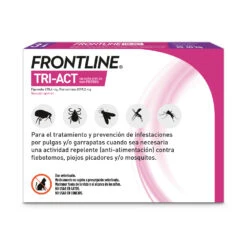 Frontline Pipetas Tri-Act Solución Spot-On Para Perros De 20-40 Kg -Suministros Para Perros Pack TRI ACT 20 40Kg 3p Dorso 62724a954ae1c