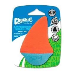 Chuckit! Aleta De Tiburón Flotante Para Perros -Suministros Para Perros aleta de tiburon chuckit flotante para perros