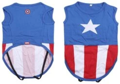 Camiseta Para Perro Avengers Capitán América