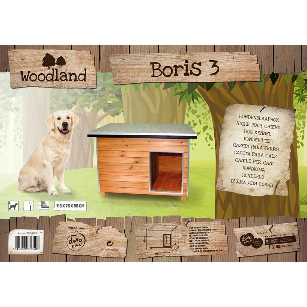 Caseta Para Perro Woodland Boris 2 Caseta Para Perro Woodland Boris - Imagen 2