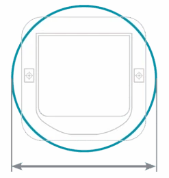 SureFlap Puerta Para Mascotas Blanca 21 SureFlap Puerta Para Mascotas Blanca -Suministros Para Perros cat flap glass mounting dimensions 62b98e1ce9c35