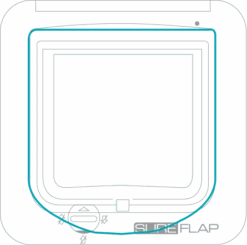 SureFlap Puerta Para Mascotas Blanca 20 SureFlap Puerta Para Mascotas Blanca -Suministros Para Perros catflap hole 62b98e1b6ac8b
