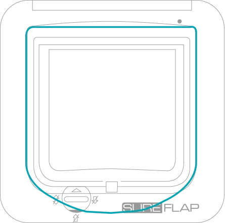 SureFlap Puerta Para Mascotas Blanca 10 SureFlap Puerta Para Mascotas Blanca - Imagen 10