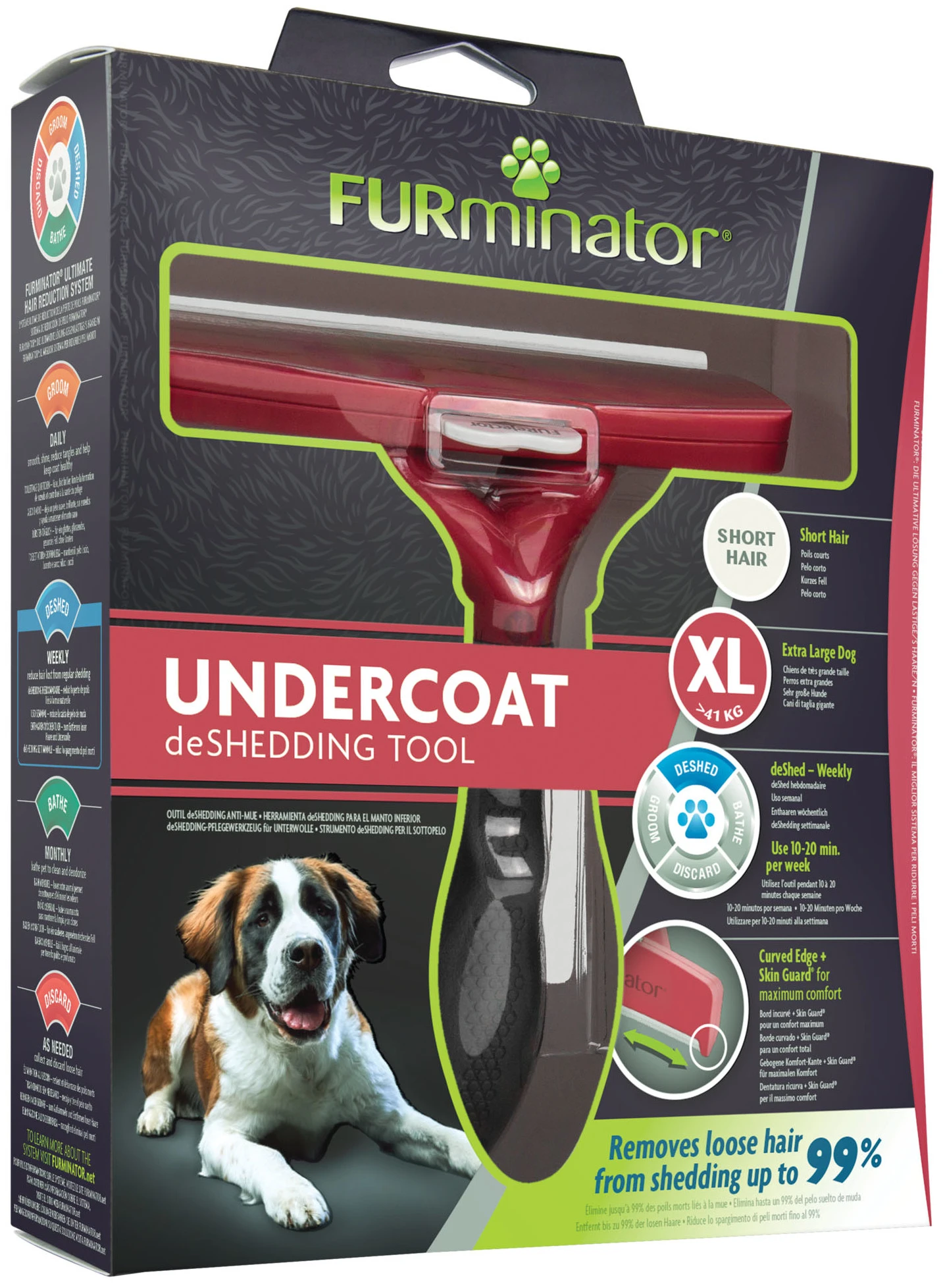 FURMINATOR Cepillo Para Perros Extra Grandes De Pelo Corto 7 FURMINATOR Cepillo Para Perros Extra Grandes De Pelo Corto - Imagen 7