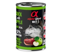 Pack 6 Comida Húmeda De Pato Con Manzana Verde Para Perros