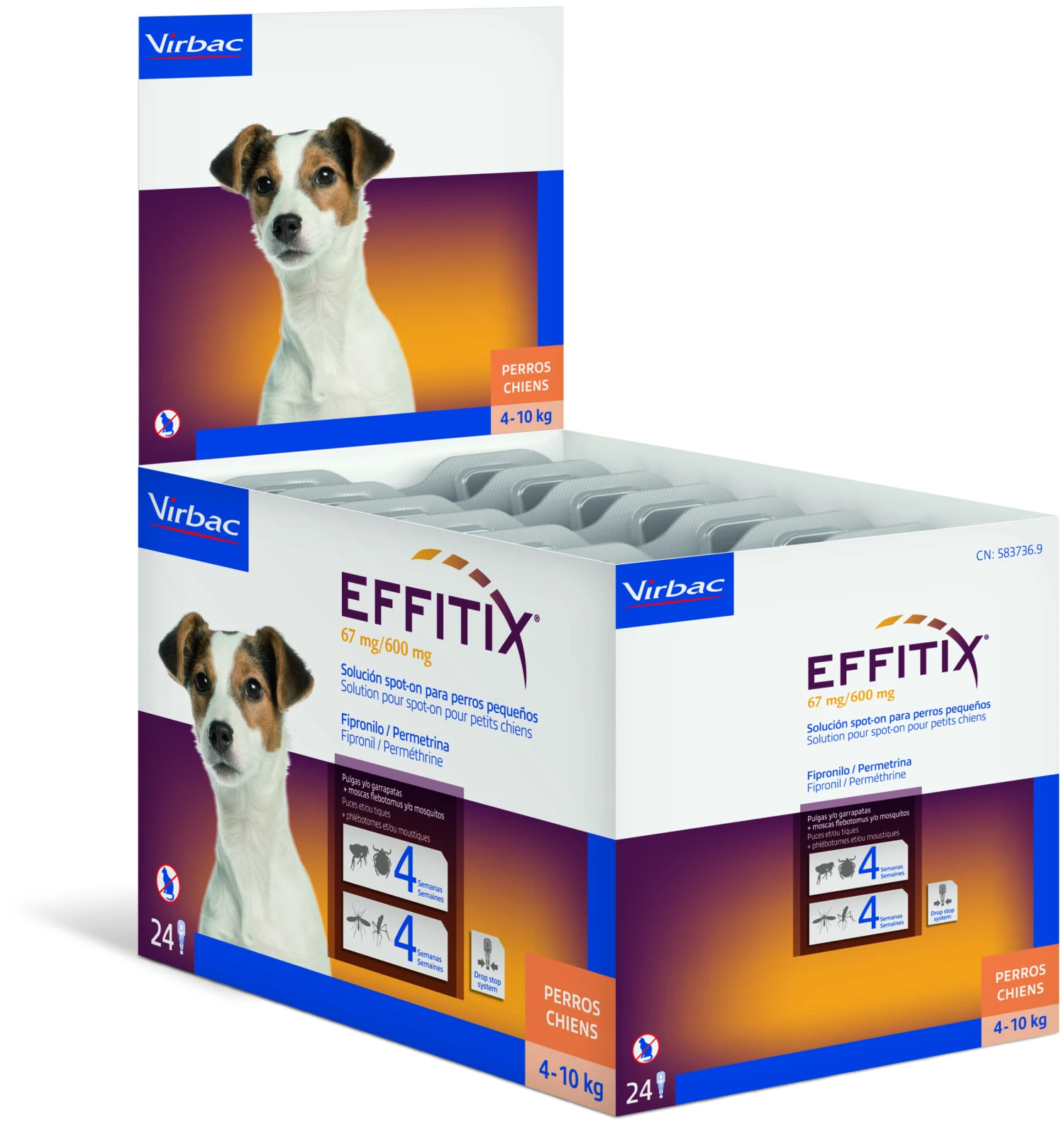 Virbac Pipetas Effitix Spot On Antiparasitario Para Perros De 4 A 10 Kg (67mg/600mg) 5 Virbac Pipetas Effitix Spot On Antiparasitario Para Perros De 4 A 10 Kg (67mg/600mg) - Imagen 5