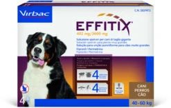 Virbac Pipetas Effitix Spot On Antiparasitariopara Perros De 40 A 60 Kg (402mg/3600mg) -Suministros Para Perros effitix spot on antiparasitario mosquitos para perros de 40 a 60 kg 1