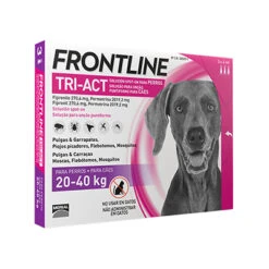 Frontline Pipetas Tri-Act Solución Spot-On Para Perros De 20-40 Kg -Suministros Para Perros frontline tri act 20 40 kg