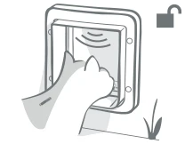 SureFlap Puerta Para Mascotas Blanca 7 SureFlap Puerta Para Mascotas Blanca - Imagen 7