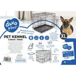 Jaula Metálica Plegable 2 Puertas -Suministros Para Perros jaula para perro XL 652ff4389acbe