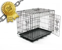 Jaula Perro Metalica Negra 2 Puertas