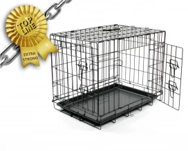 Jaula Perro Metalica Negra 2 Puertas 1 Jaula Perro Metalica Negra 2 Puertas