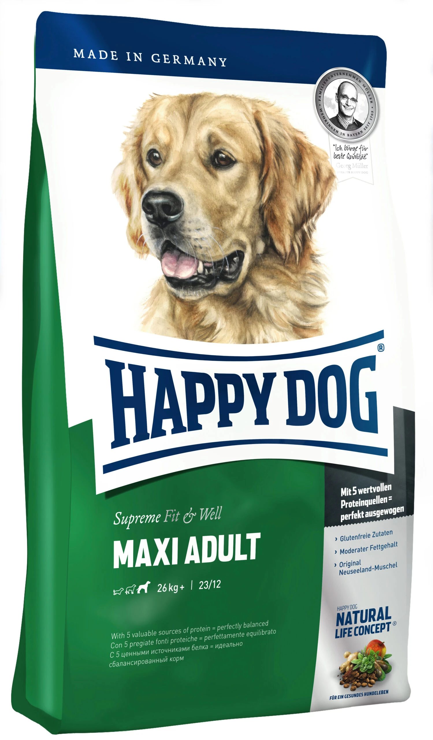 HAPPY DOG Pienso Supreme Para Perros Maxi Adult 4 HAPPY DOG Pienso Supreme Para Perros Maxi Adult - Imagen 4