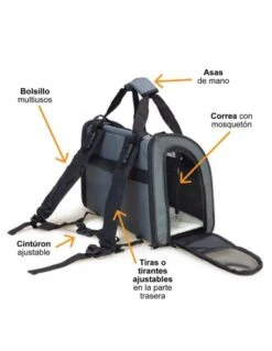 Mochila Para Perros Modelo Luxury -Suministros Para Perros mochila luxury 41x30x21cm 4 632965becfd4d