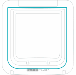 Puerta Para Mascotas Con Microchip SureFlap Connect -Suministros Para Perros petdoor hole 62b9b79072867