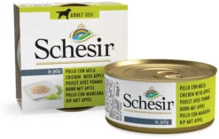 Schesir Pack 10 Pollo Con Manzana Para Su Mascota -Suministros Para Perros pollo con manzana para su mascota 3