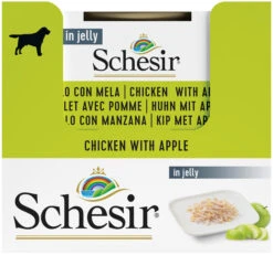 Schesir Pack 10 Pollo Con Manzana Para Su Mascota -Suministros Para Perros pollo con manzana para su mascota 4