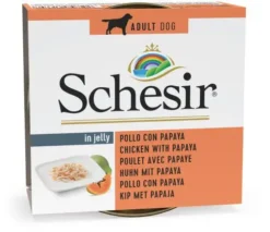 Schesir Pack 10 Pollo Con Papaya Para Su Mascota