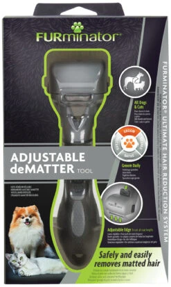 FURMINATOR Cortanudos Ajustable Para Perros Y Gatos -Suministros Para Perros rastrillo ajustable para perros gatos 6
