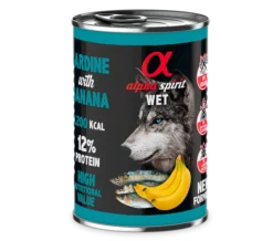 Pack 6 Comida Húmeda De Sardina Con Plátano Para Perros
