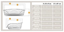 FERPLAST Siesta Deluxe Negro 11 FERPLAST Siesta Deluxe Negro -Suministros Para Perros siesta deluxe negro 5