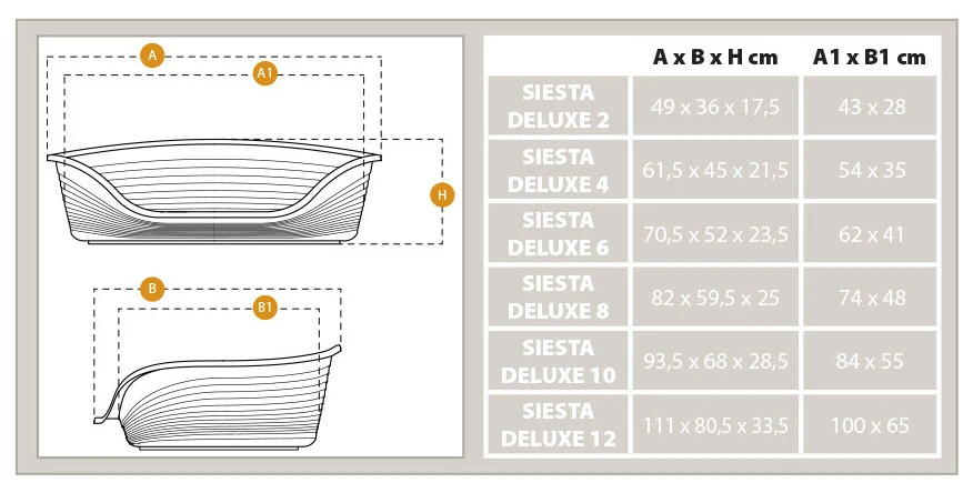 FERPLAST Siesta Deluxe Negro 6 FERPLAST Siesta Deluxe Negro - Imagen 6